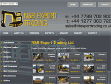 Tablet Screenshot of nbexporttrading.com